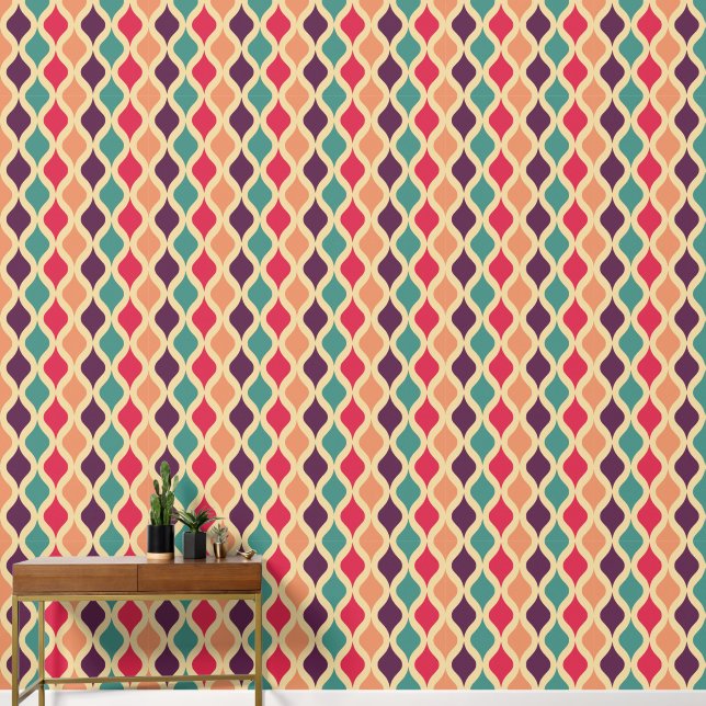 Retro pattern wallpaper  (Hallway)