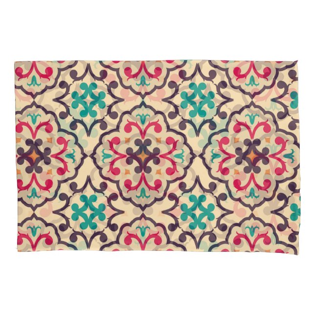Retro pattern: wallpaper, textile design pillow case (Front)
