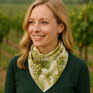 Retro Pattern Wine Lovers Bandana