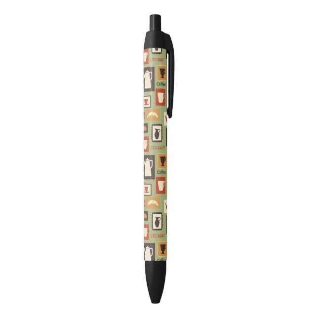Retro pattern with kitchen dishes for breakfast pen (Bottom (Vertical))