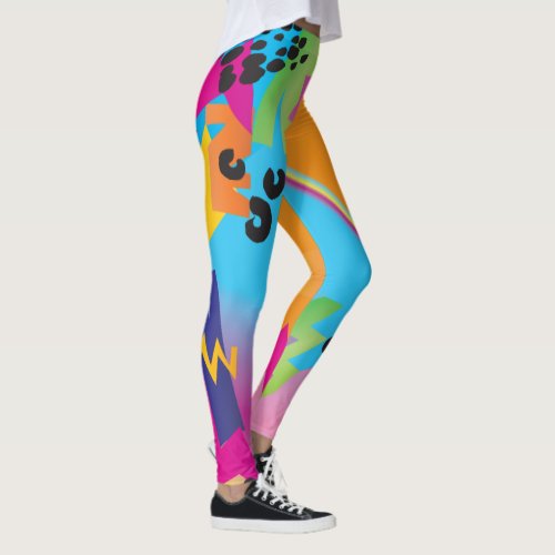 Retro Pattern Yoga Pants Leggings