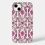 Retro patterns, roses, flowers &amp; hearts Case-Mate iPhone 14 plus case