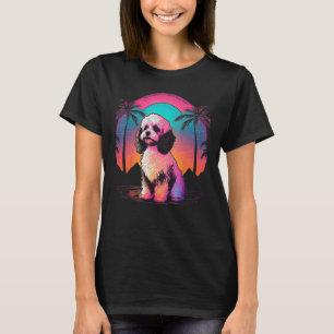 Retro Paws Shih Tzu s 80s Adventure Vintage Style T-Shirt