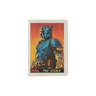 Retro Paz Vizsla Illustrated Art Passport Holder