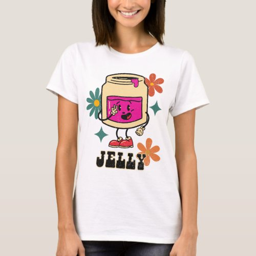Retro PB and Jelly Better Together Best Friends  T_Shirt