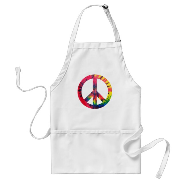 Retro Peace Adult Apron (Front)