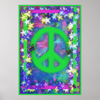 Retro Peace Poster III