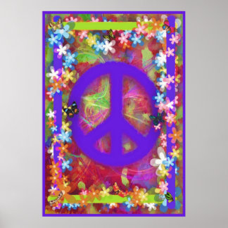 Retro Peace Poster V