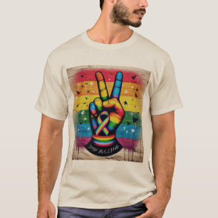 Retro Peace Sign Anti-Bullying T-Shirt