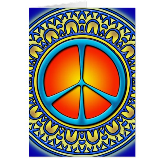 RETRO PEACE SIGN CARDS (Front)