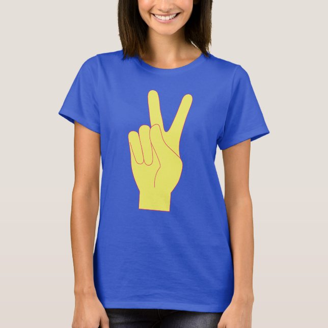 Retro peace sign fun tie dyed t-shirt (Front)