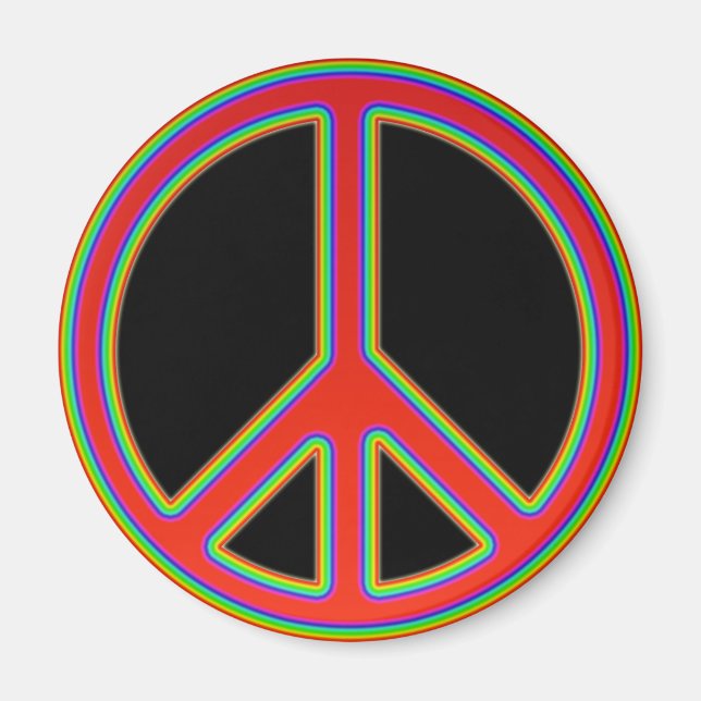 RETRO PEACE SIGN MAGNET (Front)
