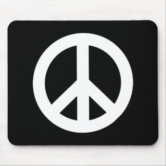Retro Peace Sign Mouse Pad