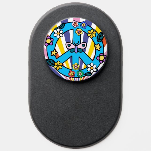 Retro Peace Sign PopSocket (Popsocket)