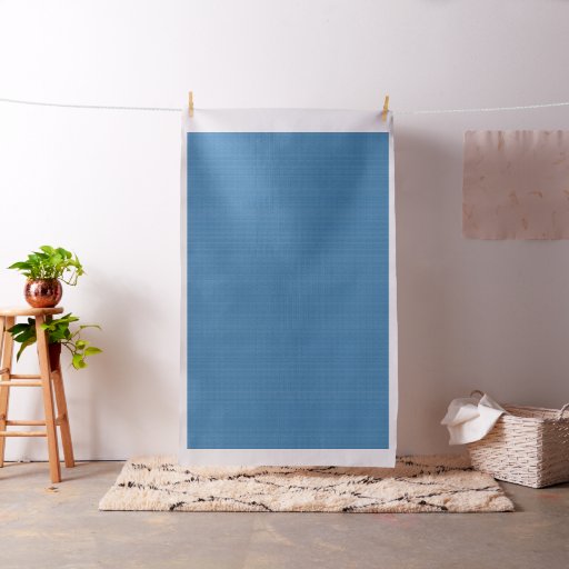 Retro Peace Signs on Deep Blue Fabric