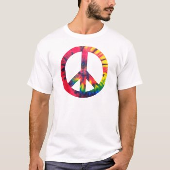 Retro Peace T-shirt by peacegifts at Zazzle