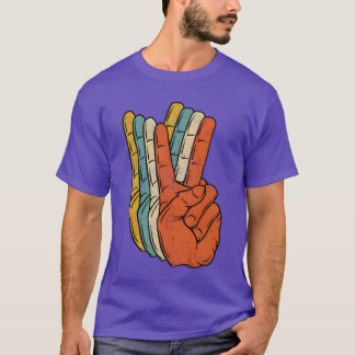 Retro Peace Vintage 60s 70s Hippie Gift girl T-Shirt