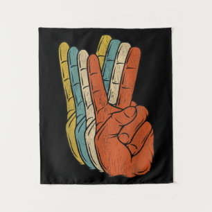 Retro Peace Vintage 60's 70's Hippie Tapestry