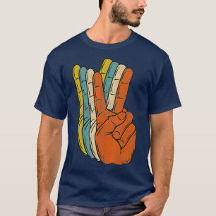 Retro Peace Vintage Shirt 60s 70s Hippie Gift