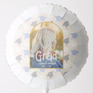 Retro Peach Graduation Balloon