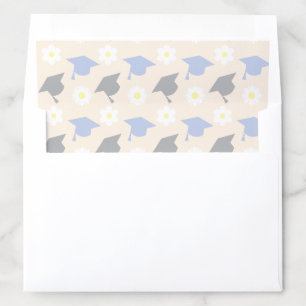 Retro Peach Graduation Envelope Liner