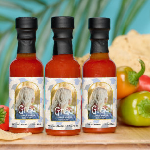 Retro Peach Graduation Hot Sauces