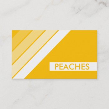 Retro Peaches Business Card by asyrum at Zazzle