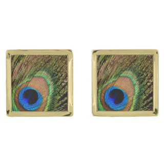Retro Peacock Cufflinks