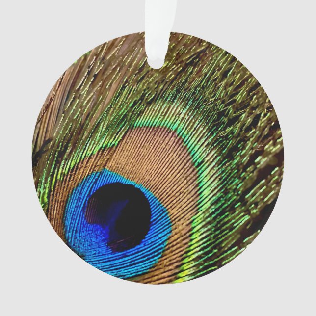 Retro Peacock Ornament (Front)