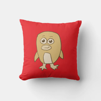 Retro Penguin Throw Pillow