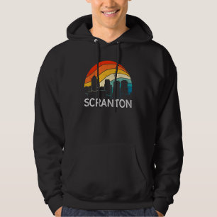 Retro Pennsylvania Scranton Skyline Vintage Urban Hoodie