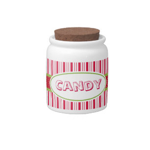 Retro Peppermint Candy Jar