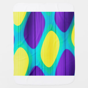 Retro Persian Carpet Peacock Feather Pattern  Baby Blanket