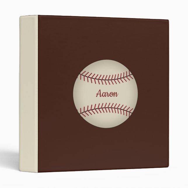 Retro Personalized Baseball Card Binder Gift (Front/Spine)