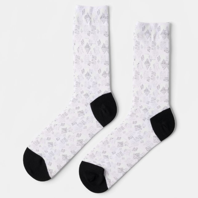 Retro & Personalized Crew Socks | Cotton & Wool (Left)