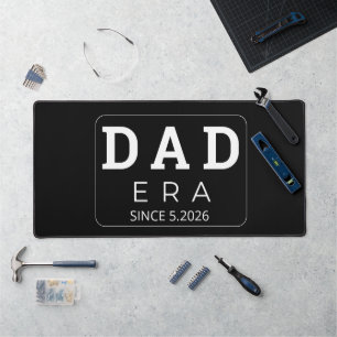 Retro Personalized Dad Gift Est 2026 Best Dad Ever Desk Mat