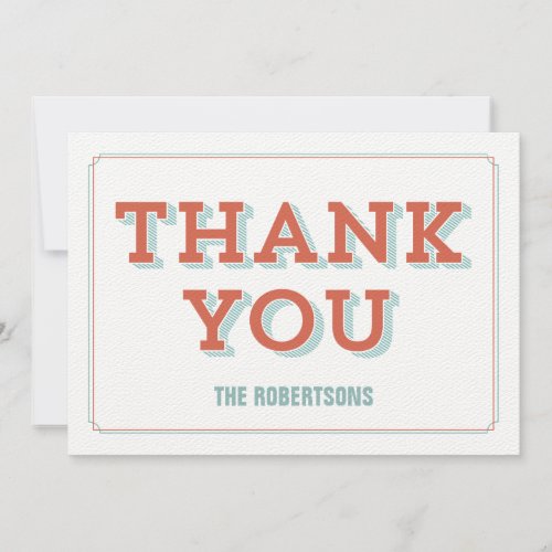 Retro Personalized Felt Paper Note Cards