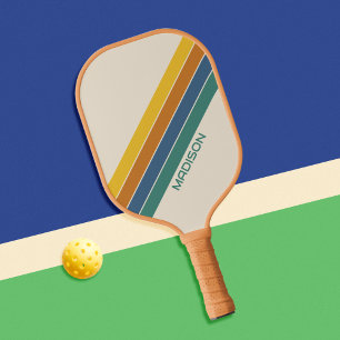 Retro Personalized Name Pickleball Paddle