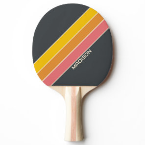 Retro Personalized Name Ping Pong Paddle