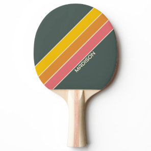 Retro Personalized Name Ping Pong Paddle