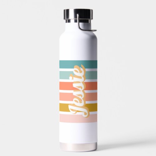 Retro Personalized Name Water Bottle