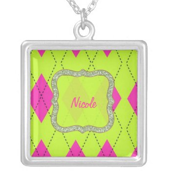 Retro Personalized Necklace Template by Dmargie1029 at Zazzle