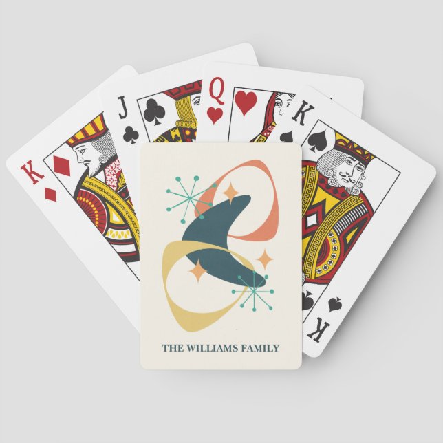 Retro Personalized Poker Cards (Back)