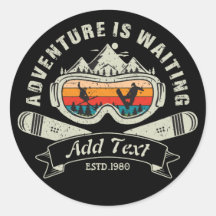 Retro Personalized Ski Adventure