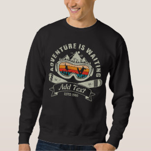 Retro Personalized Ski Adventure Sweatshirt