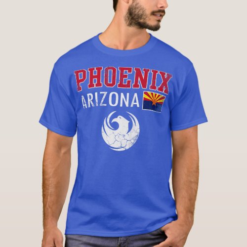 Retro Phoenix Arizona Flag Vintage Style T_Shirt