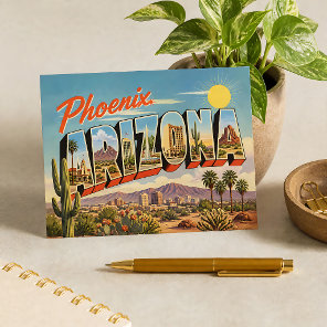 Retro Phoenix Arizona  Postcard