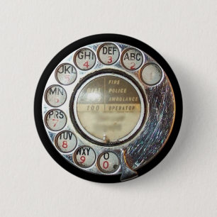 RETRO PHONE DIAL button