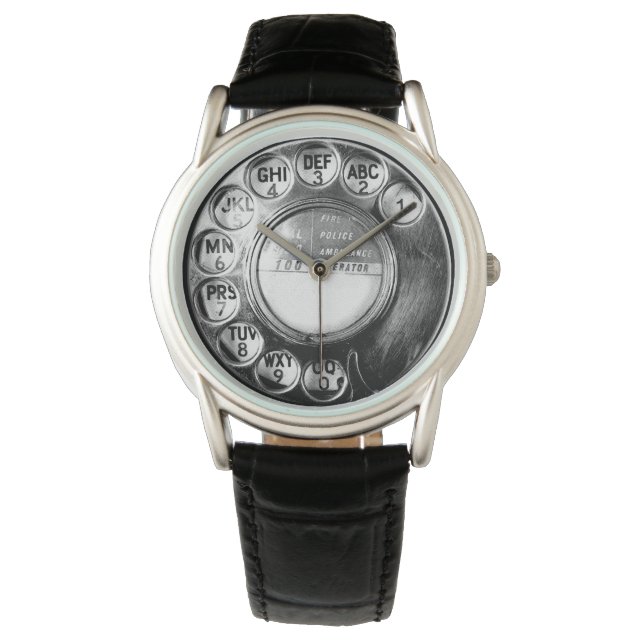 Retro phone dial watch (Front)