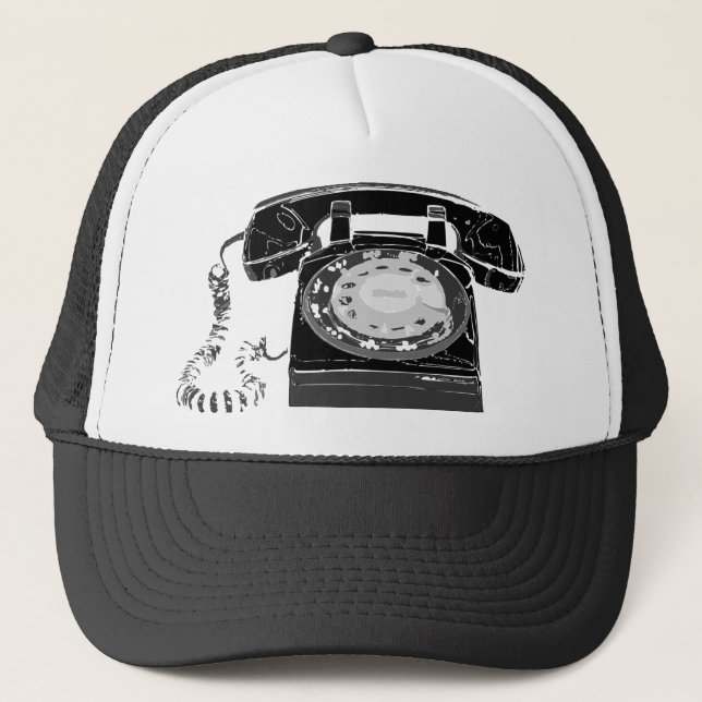 Retro Phone Trucker Hat (Front)
